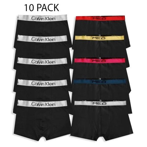 CALVIN KLEIN & MED LOGAN BOXERS ΠΑΚΕΤΟ 10 ΤΕΜΑΧΙΩΝ